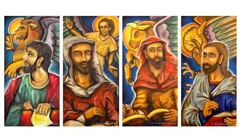 The Four Evangelist Painting Series Soulpainter Cristóbal Almanza