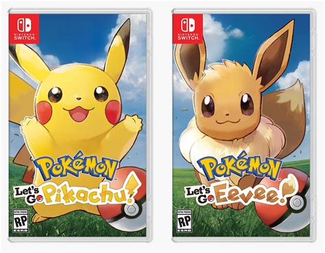 First Look At Pokemon Lets Go Pikachueevee Boxart Poke Ball Plus