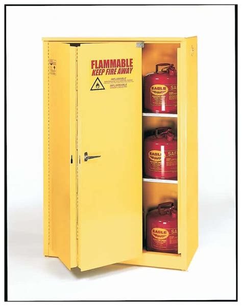 Eagle Flammable Liquid Safety Storage Cabinet Bi Fold Self Closing