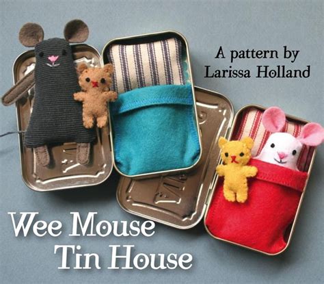 Wee Mouse Tin House With Images Tin House Sewing Basics Sewing