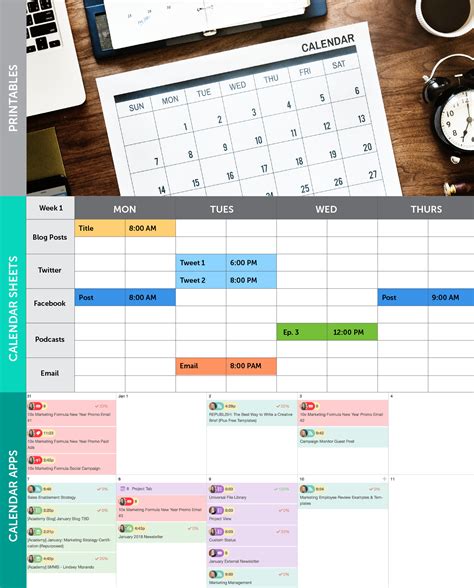 Digital Marketing Editorial Calendar Template For Excel Free Download
