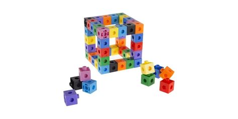 Building Block Learning Snap Cubes 100 Piece