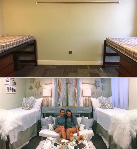 Amazing Dorm Room Makeovers In 2017 — See The Before And After Photos Girls Dorm Room Room