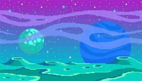 Pixel Art Planet Game Location By Nusha777 Graphicriver