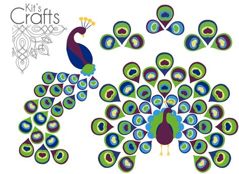 free peacock and stylized feather printables for diy cards and other paper crafting projects