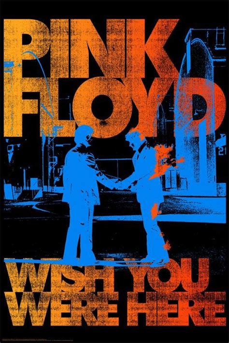 Stephen Fishwick Pink Floyd Wish You Were Here Abstract Poster
