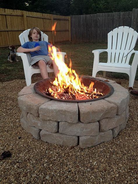 I want to put a small fire pit (3ft x 3ft) into backyard. 35 DIY Fire Pit Ideas - Hative