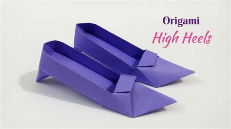 Diy Origami High Heels Design Shoes How To Make Paper Shoes