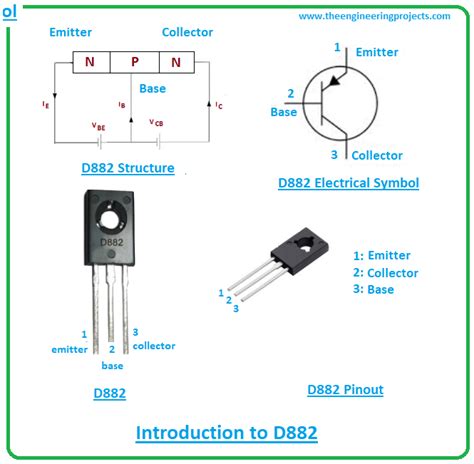 D882 Transistor Pinout Equivalent Uses Features Components Info