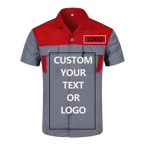 Custom Logo Workwear For Men Tops And Pants Repairman Auto Mechanics