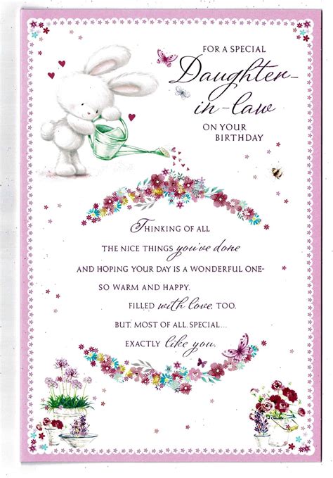 Daughter In Law Birthday Card For A Special Daughter In Law On Your