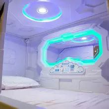 Staycations are the new sleepovers; STARSDOVE Space Capsule Hotel Bedroom Sets Capsule Box Bedroom Furniture Capsule sleeping Box ...
