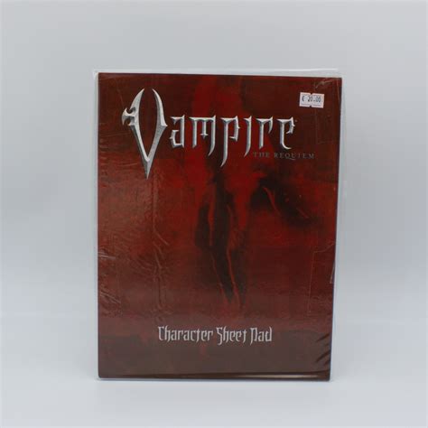 Character Sheet Pad Vampires The Requiem Dice Lair