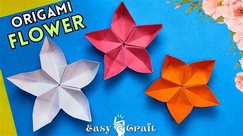 Easy Origami Flower How To Make A Paper Flower Origami Flower