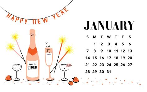 97 January 2018 Calendar Wallpapers