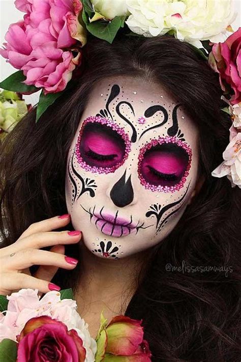 36 Best Sugar Skull Makeup Of This Season Halloween Makeup Looks
