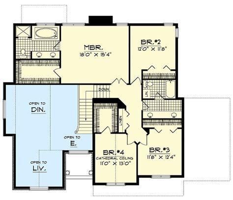 19 Simple Two Story 4 Bedroom House Plans 2 Story Most Popular New