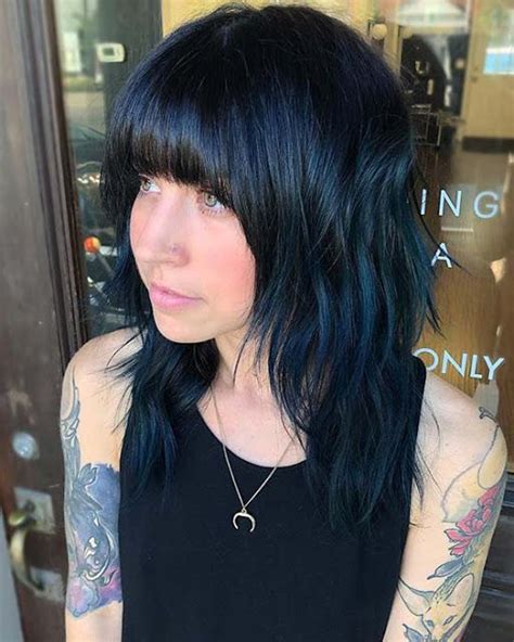 Blue And Black Is A Super Trendy Hair Color Idea It May Be An Unusual