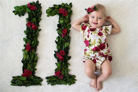 11 Month Update Baby Girl Newborn Photos Monthly Baby Pictures