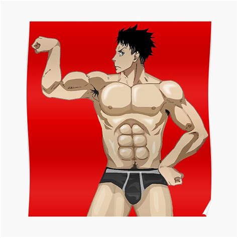 Obi Akitaru Sexy Shirtless Underwear Poster By Kawaiicrossing Redbubble
