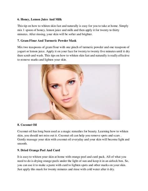 How To Naturally Whiten Skin At Home Your Magazine Lite