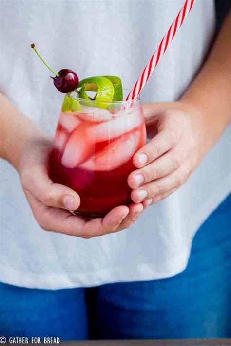 Homemade Cherry Limeade Is An Easy Summer Drink That The Kids Will Love