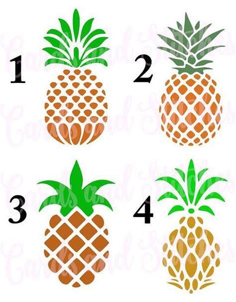 Pineapple Stencil Kitchen Stencil Great For Wood Signs Etsy