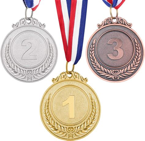 Nuobesty Ganador De Metal Medallas De Oro Bronce Y Plata Con Cinta