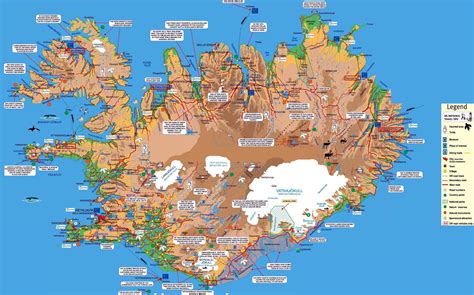 IJsland landkaart | Afdrukbare plattegronden van IJsland - OrangeSmile.com