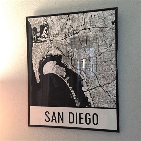 Modern Map Art San Diego Any Second Now