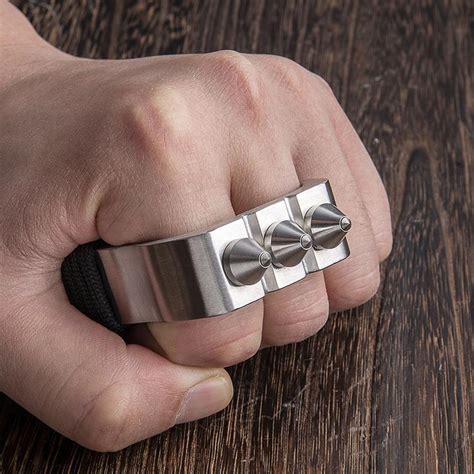Two Finger Brass Knuckles Stainless Steel Cakra Edc Gadgets