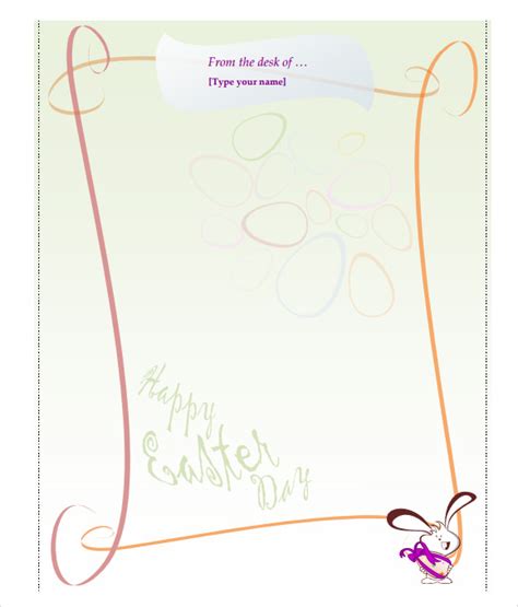 Free 7 Easter Bunny Letter Templates In Pdf Ms Word