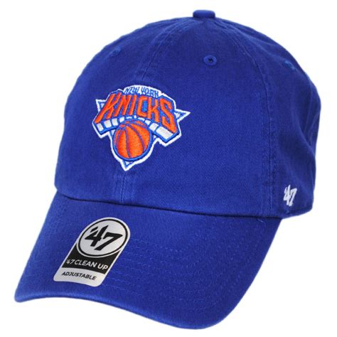 47 Brand New York Knicks Nba Clean Up Strapback Baseball Cap Dad Hat