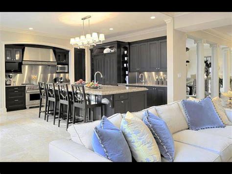 Very Nice Open Space Kitchen And Living Room New House Kitchen