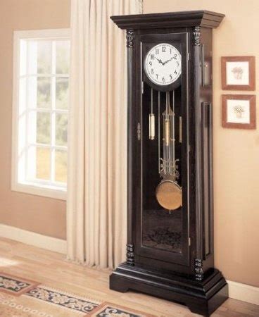 Coaster Home Furnishings Grandfather Floor Clock In Brown Finish