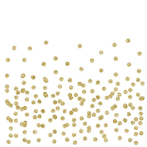 Gold Glitter Confetti Clipart Overlay Borders Digital Etsy