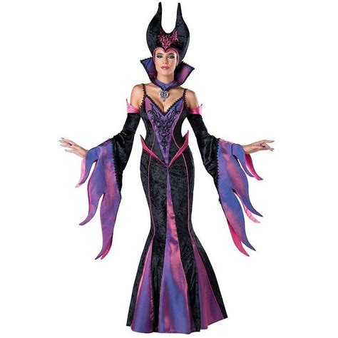 Hot Sale In Character Maleficent Costume Adult Dark Sorceress Womens