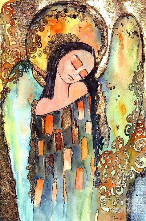 Angel Goes To Sleep Painting By Suzann Sines