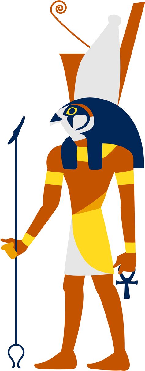 Horus In Kleur Vectorafbeelding Voor Openbaar Gebruik