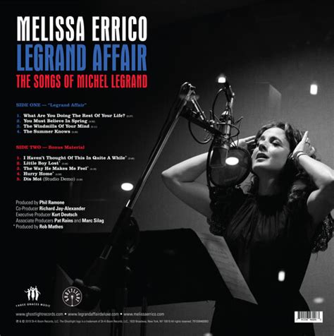 Melissa Errico Legrand Affair The Songs Of Michel Legrand Deluxe