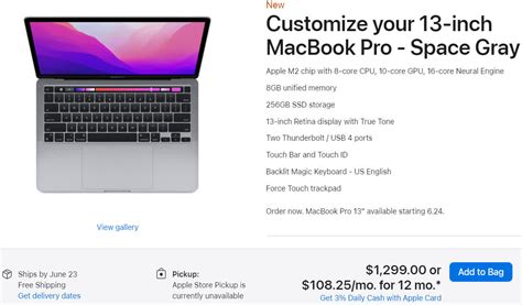 apple s new 13 inch macbook pro with m2 is now available to order techspot