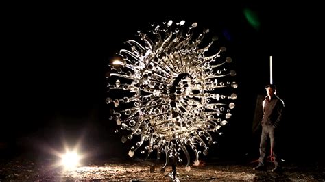 Metallic Life Forms Kinetic Sculptures Undulate In The Wind Urbanist