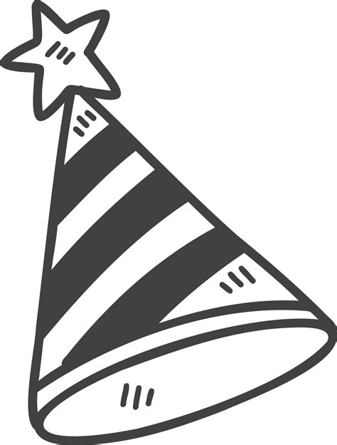 Hand Drawn Party Hat Illustration 12664852 Png