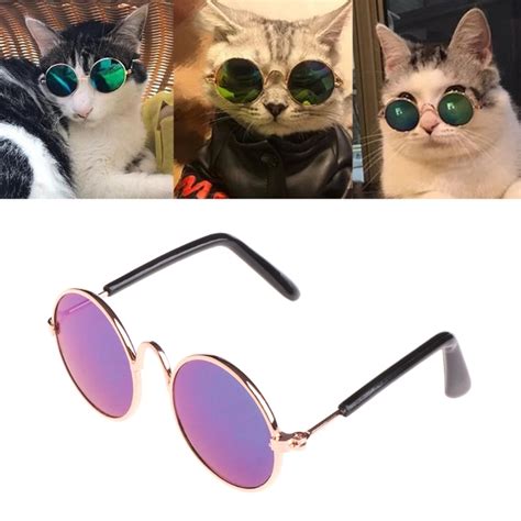 Small Pet Cat Dog Fashion Sunglasses Uv Protection Eyewear Photos Props