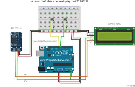 85 Arduino Rtc Ds3231 Ora E Data Su Display Lcd 16x2 Progetti Arduino