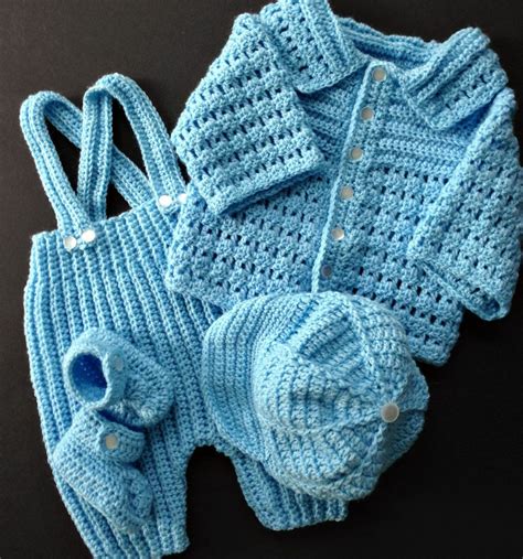 Baby Boy Crocheted Outfit By Thebestdressedbaby On Etsy Crochet For