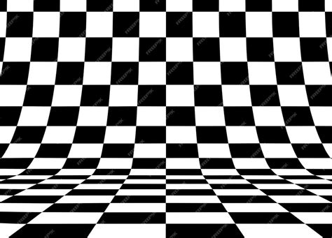 Premium Vector Perspective Checkered Square Background