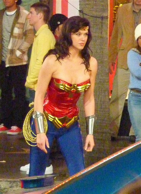 Pop Culture Safari Still More Pics Of Adrianne Palicki In Costume As Tv S New Wonder Woman