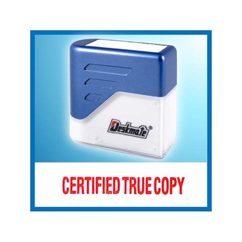Certified true copy and notary public attestation in dubai. 德士美 KE-C17 CERTIFIED TRUE COPY 原子印