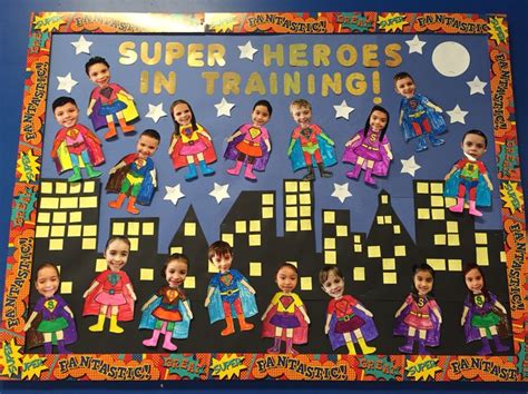 Super Heroes In Training Bulletin Board Superhero Classroom Theme